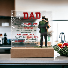 Thank You Dad - Acrylic Square
